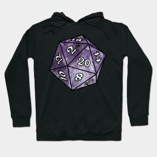 Amethyst D20 Dice Hoodie